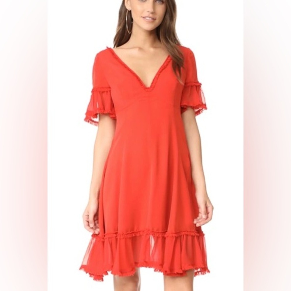 Cinq a Sept Dianne Red Mini Dress
